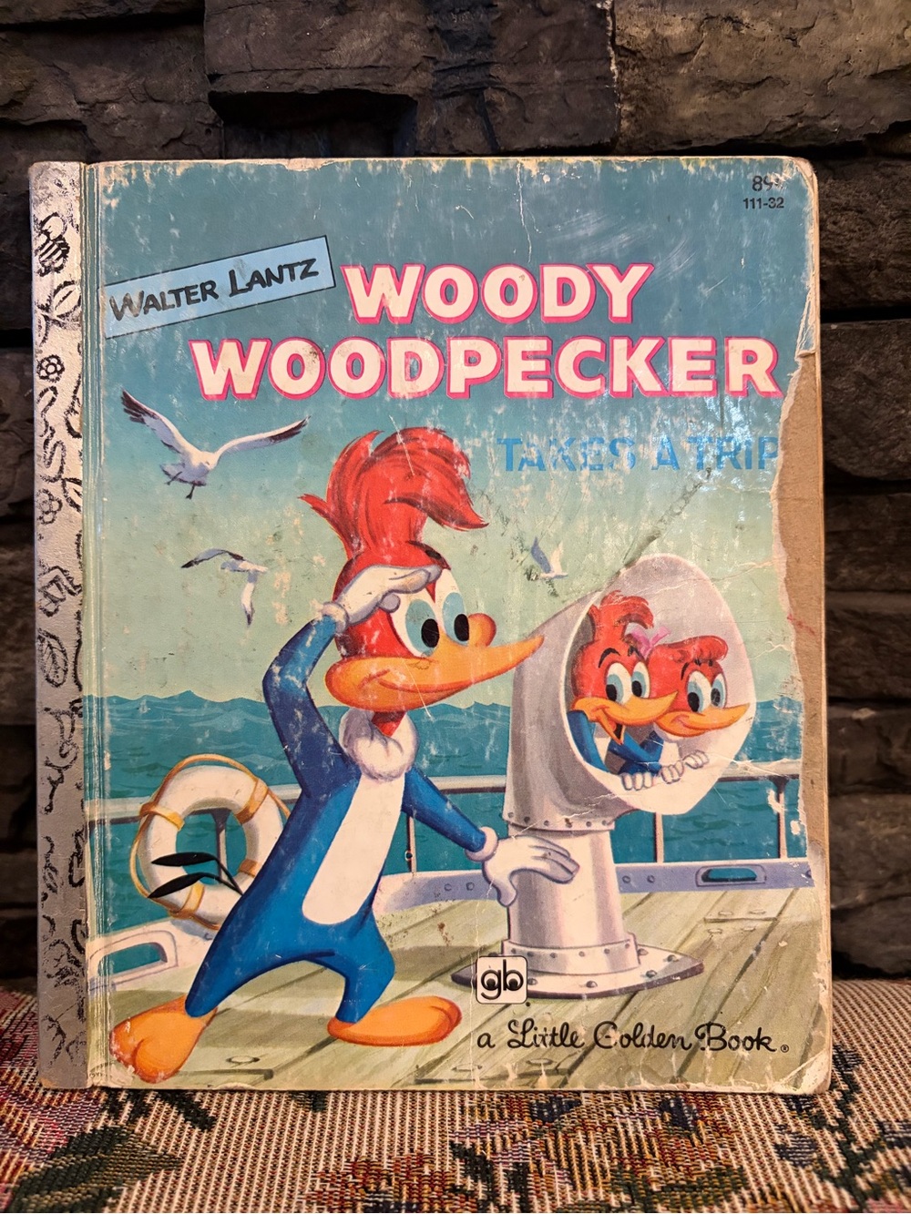 Walter Lantz Woody Woodpecker Takes a Trip Little Golden Book